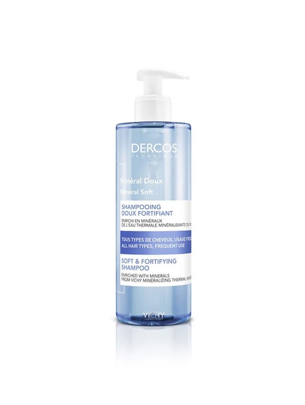 Dercos Mineral Soft Fortifying Shampoo 400ml