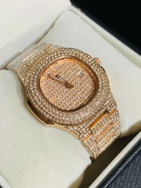 P.p Nautilus Iced Out Model Men's watch-1