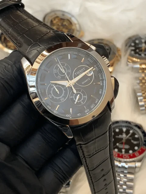 Tissot leather strap watches for men-2