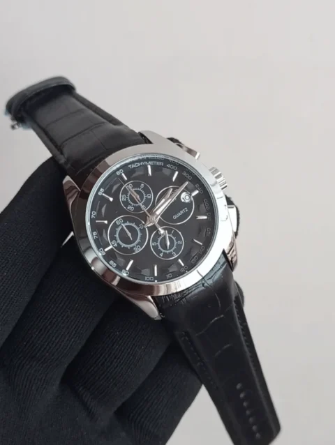 Tissot Men’s Leather Strap Watch-1