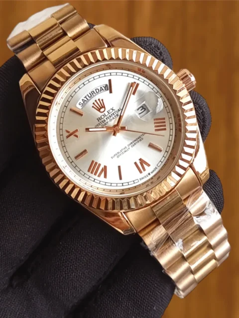 RLX Roman Dial Day Date Watch for Men-1