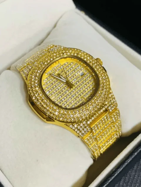 P.p Nautilus Iced Out Model Men's watch