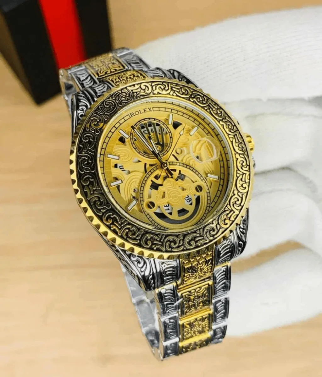 Rol*x Engraved Men's watch-3