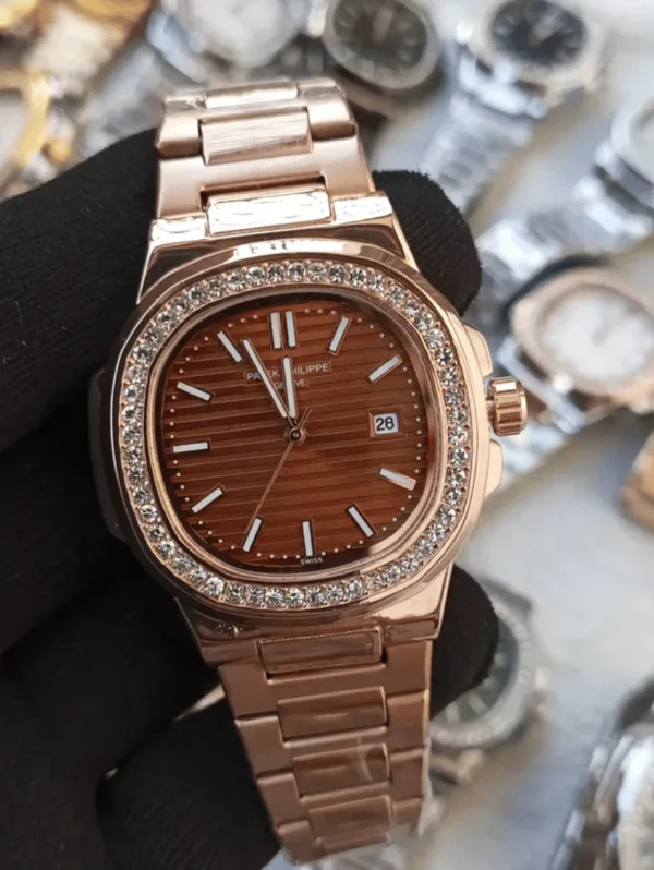 Patek Phillips stone Bazzel Nautilus men's Watch