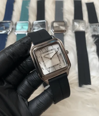 Universe Point Arabic Dail B/S/W Strap watch